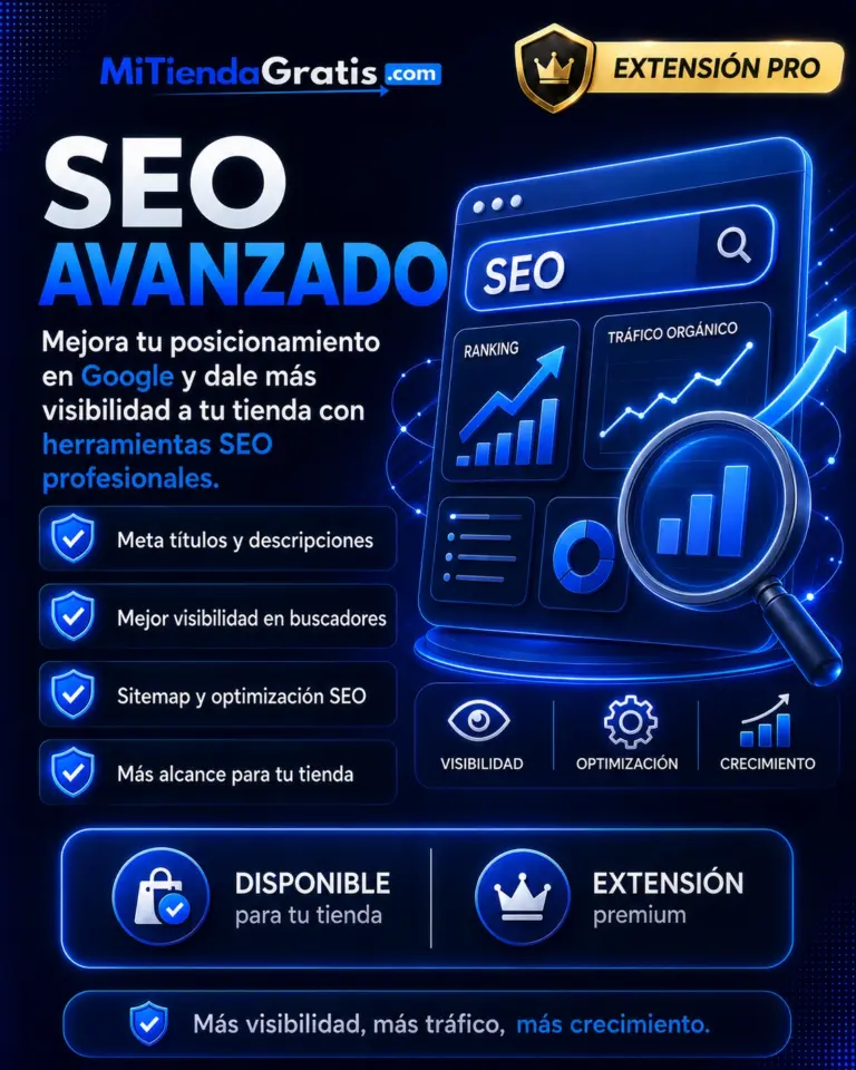 SEO avanzado de MITIENDAGRATIS.COM en lima - extensiones