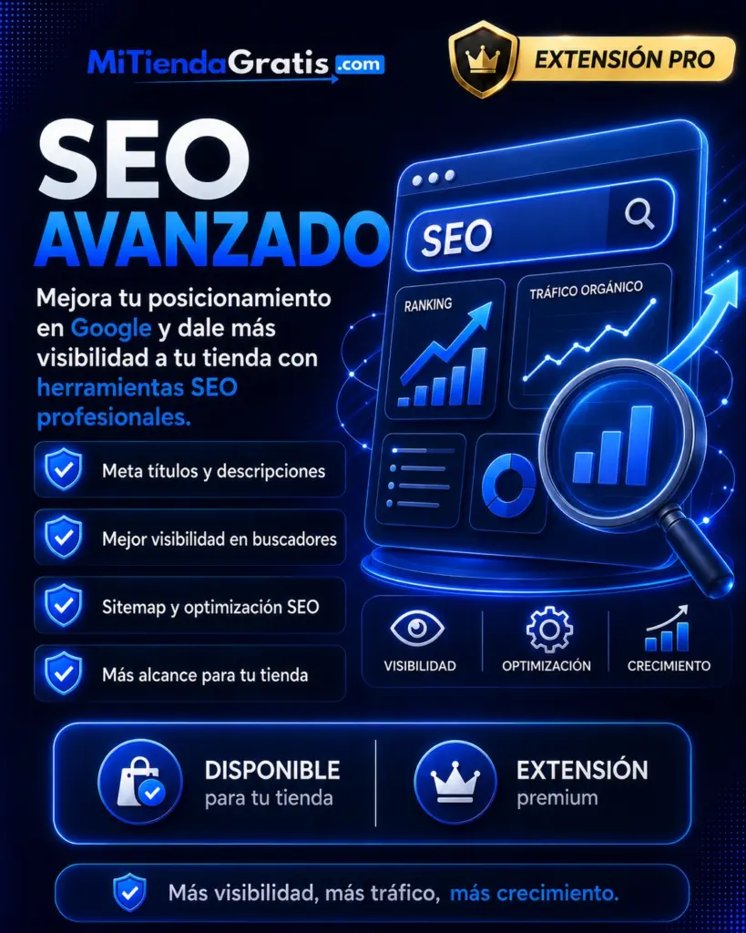 SEO avanzado de MITIENDAGRATIS.COM en lima - extensiones